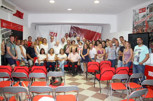 Visita de Rafael Fuentes, candidato a Secretario General PSOE Mlaga